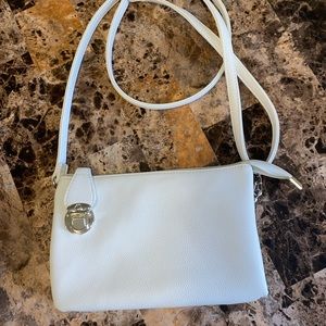 NWOT White Faux Leather Purse